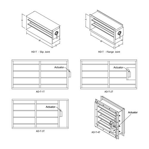 AD-T/HD-T Multiblade Volume Control Damper - Image 5