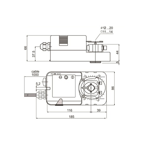 NACM 20Nm Modulating Control Actuator - Image 3