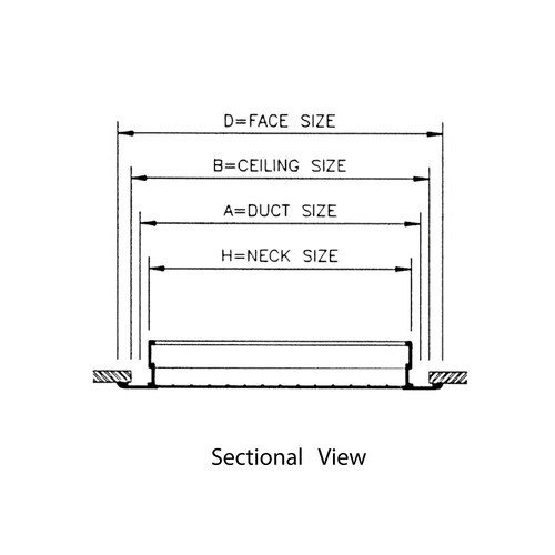 RF Perforated Face Return Air Diffuser - Image 3