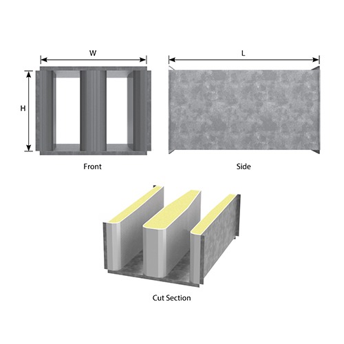 SLR-LP Rectangular Silencers - Image 2