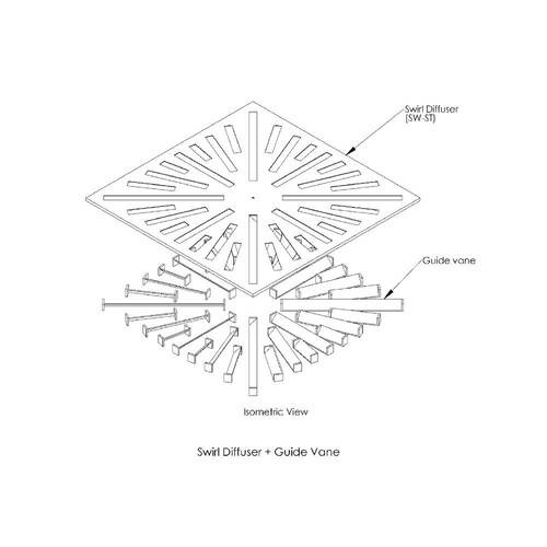 SW-ST Sun Type Swirl Ceiling Diffuser - Image 2