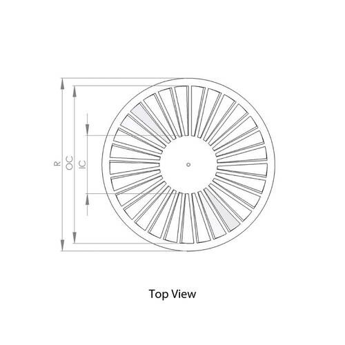 SWR-2T Round Swirl Ceiling Diffuser - Image 2